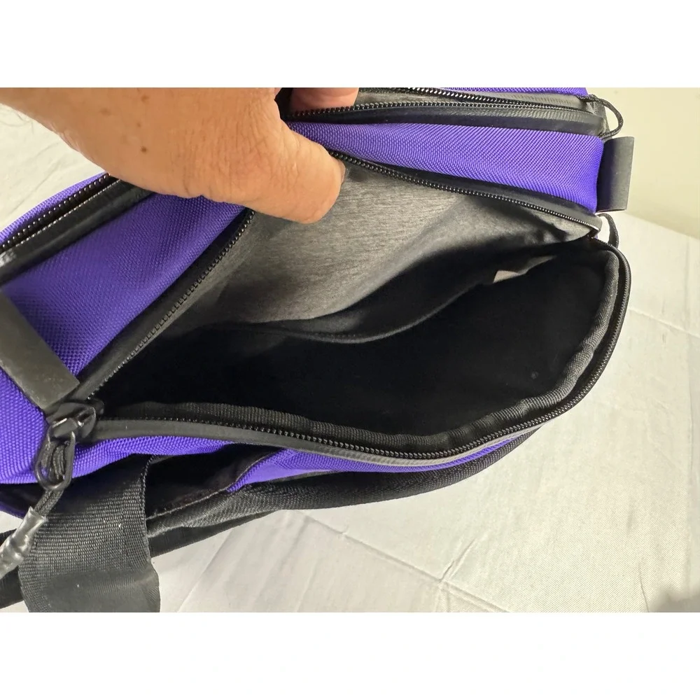NZXT x Nomatic Limited Edition Sling Bag Purple Black Tech Crossbody Travel Pack